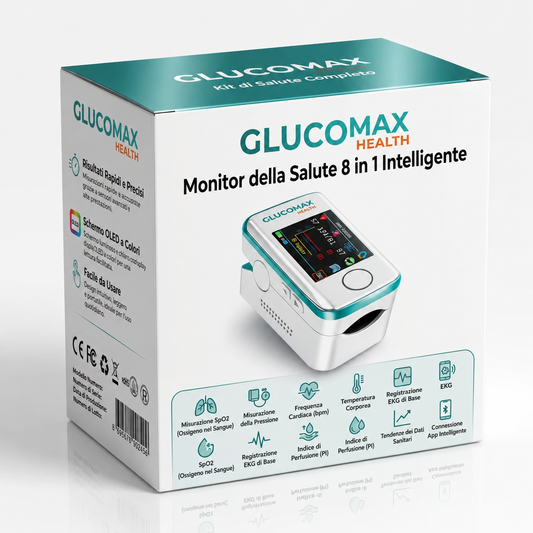 GlucoMax | Monitor della Salute Smart 8 in 1 🇮🇹
